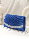 Sparkling Elegance: Mini Glitter Evening Bag with Rhinestone Decor