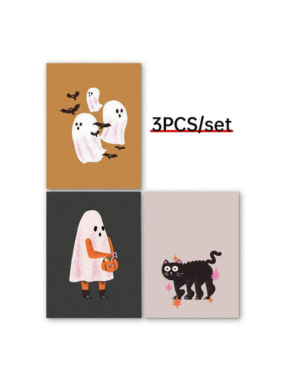 Spooky Halloween Prints: 3-Piece Set for Your Home Décor Needs