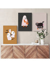 Spooky Halloween Prints: 3-Piece Set for Your Home Décor Needs