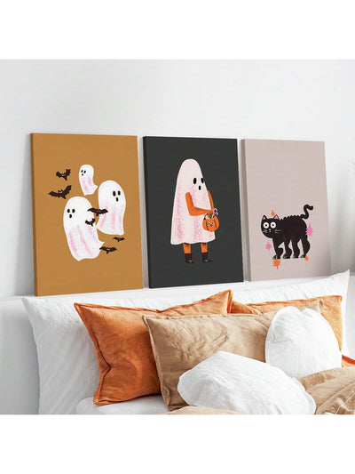 Spooky Halloween Prints: 3-Piece Set for Your Home Décor Needs