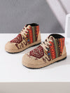 Vintage Vibes: Women's Summer Linen High Top Casual Shoes