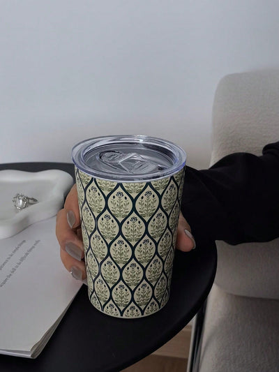 Plaid Flower Insulated Water Bottle: Keep Your Drinks Hot or Cold on the Go