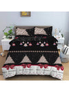 Cozy Christmas Trees Patchwork Print Duvet Cover Set - Perfect Bedroom Decor for All Seasons!