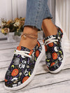 Wild and Stylish: Women's Leopard Print Lace-Up Sneakers for Halloween