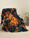 Golden Retriever Sleeping in Flowers Plush Blanket: Soft, Warm, and Stylish for All Seasons