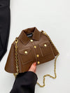 Vintage Punk-Inspired Oil Leather Shoulder Bag – Multi-Functional Chic Accessory for Any Occasion