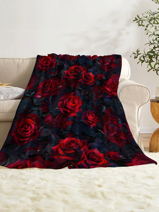 Vintage Floral Soft Plush Blanket: Perfect for Your Home and Travels