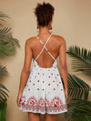 Chic & Stylish Holiday Woven Printed Backless Bodycon Dress for Women