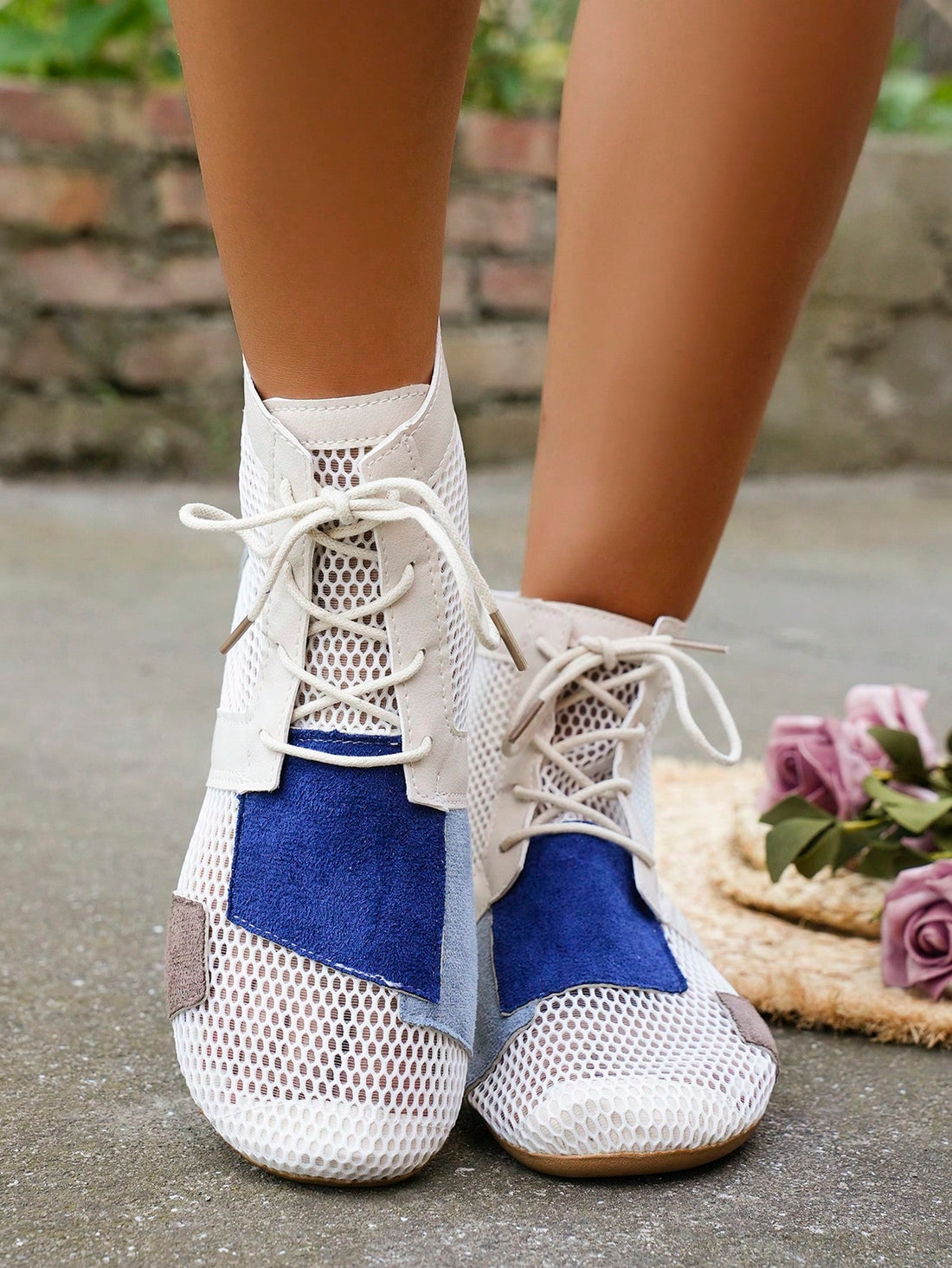 Experience comfort and style with our Vintage Roman Sandals. Made with summer mesh and designed as a short boot, these sandals provide a perfect fit for women. Stay stylish and cool all summer long.