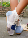 Vintage Roman Sandals: Summer Mesh Short Boots for Women