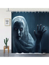 Spooky Old Man Printed Waterproof Shower Curtain - Perfect Halloween Bathroom Decor