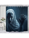 Spooky Old Man Printed Waterproof Shower Curtain - Perfect Halloween Bathroom Decor