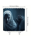 Spooky Old Man Printed Waterproof Shower Curtain - Perfect Halloween Bathroom Decor