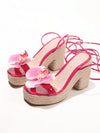 Summer Chic: 3D Flower Rope Wedge Sandals for Vacation and Casual Outfits