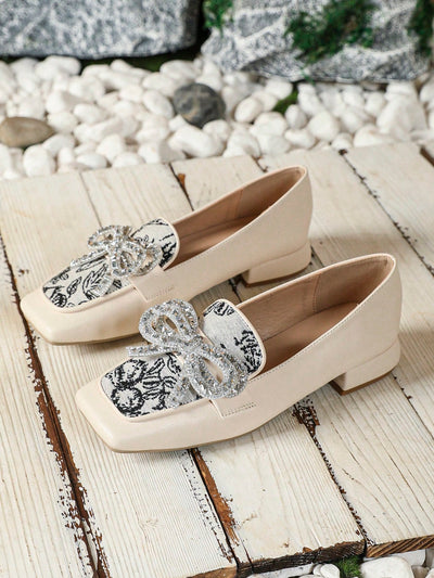 Chic Women's Loafers with Five Decorative Buckles - Perfect for Outdoor, Casual, Work, and Daily Wear