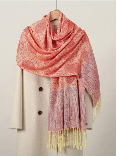 Luxury Vivid Cashmere Scarf: Elevate Your Winter Style With Jacquard Wraps and Ponchos