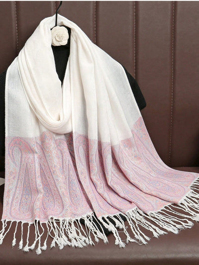 Luxury Vivid Cashmere Scarf: Elevate Your Winter Style With Jacquard Wraps and Ponchos