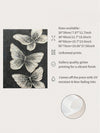 Monochrome Butterfly Trio: Hand-Painted Wall Art Decoration for Any Space