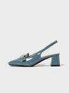 Chic Retro French Chunky Heel Pumps: Step into Summer in Style