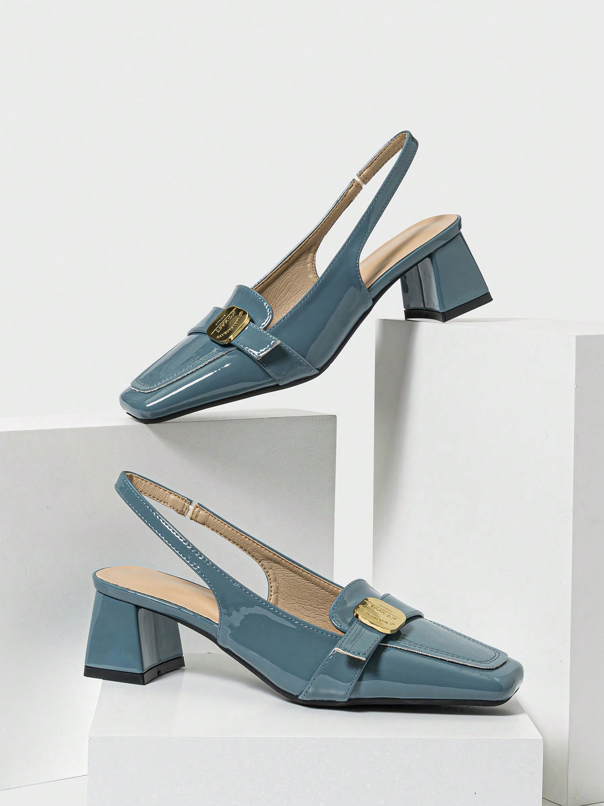 Women's French With Roman Strap Summer Chunky Heels main image 1