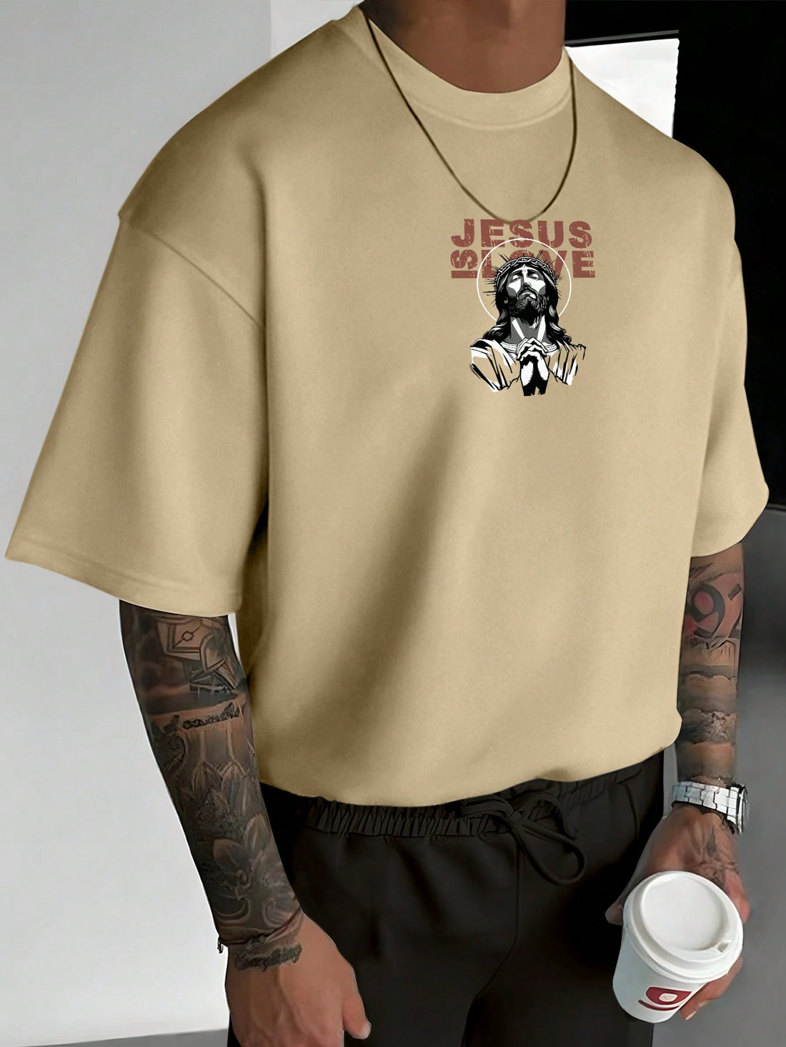 This Men's Summer Casual Short Sleeve T-Shirt features a stylish letter and character print, making it a must-have for any fashion-forward man. Its lightweight material and short sleeves make it perfect for the summer season. Express your unique style with this trendy and comfortable t-shirt.