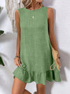 Effortless Elegance: Women's Solid Color Sleeveless Dress for Daily Wear