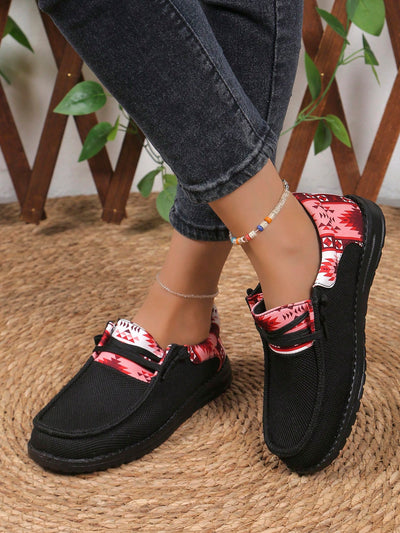 Floral Patchwork Lace-Up Sport Shoes: A Stylish Twist on Casual Footwear