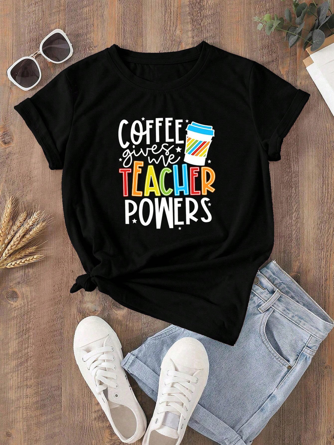 Show off your passion for teaching with our Teacher Power Sunflower Tee! Made with soft, breathable fabric, this casual short sleeve t-shirt is perfect for inspiring educators. The sunflower design signifies growth and the power of knowledge. Get yours today and spread positivity in the classroom.