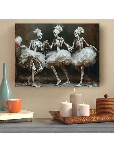 Spooky Skeleton Wall Art: Perfect Halloween Decor for Any Room