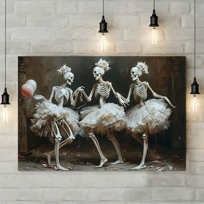 Spooky Skeleton Wall Art: Perfect Halloween Decor for Any Room