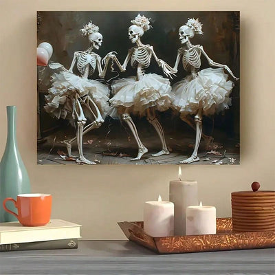 Spooky Skeleton Wall Art: Perfect Halloween Decor for Any Room