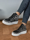 Wild Style: Leopard Print Roman Ankle Boots - Perfect for Office Wear