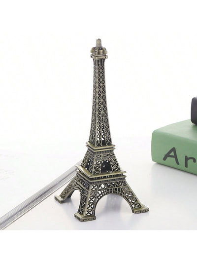 Charming 3-Piece Eiffel Tower Metal Model Set - Elegant European Home Decor