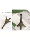 Charming 3-Piece Eiffel Tower Metal Model Set - Elegant European Home Decor