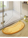 Cheerful Fruit Design Non-Slip Bath Mat - Stylish Absorbent Rug for Your Bathroom or Bedroom