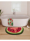 Cheerful Fruit Design Non-Slip Bath Mat - Stylish Absorbent Rug for Your Bathroom or Bedroom