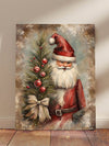 Santa Claus Holiday Canvas Wall Art Trio: Festive Decor for  Rooms, Hotels, and Clubs