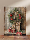 Santa Claus Holiday Canvas Wall Art Trio: Festive Decor for  Rooms, Hotels, and Clubs