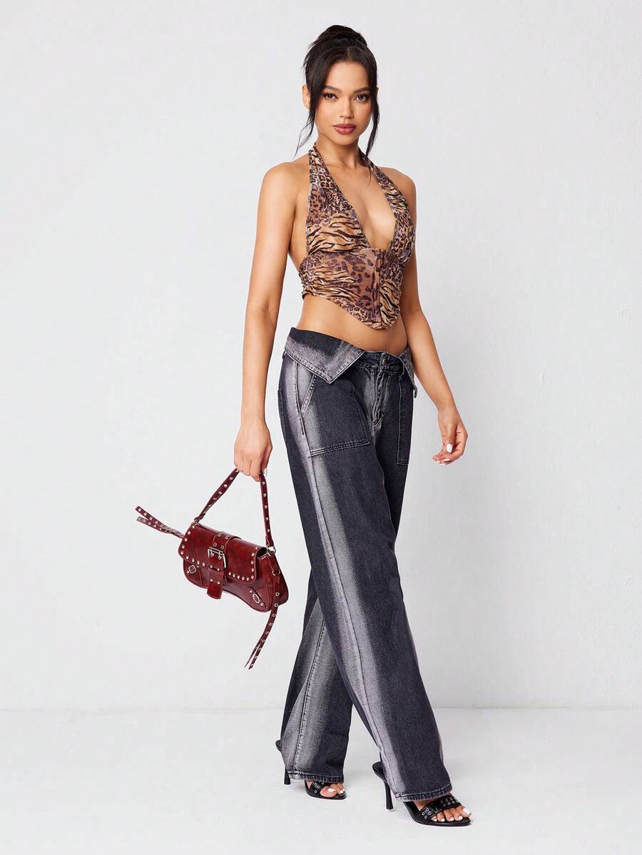 Studded baguette shoulder bag product view 8