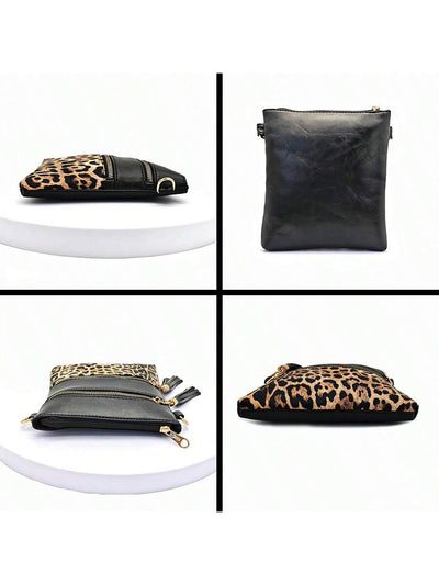 Wildly Chic Leopard Print Tassel Crossbody Bag - Your Statement Piece for Every Outing!