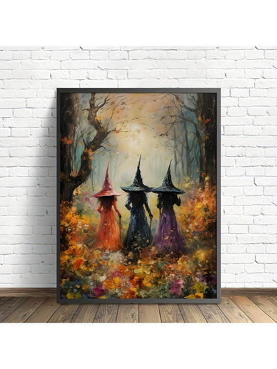 Enhance your home or office decor with our Witches Gathering Wild Flowers canvas wall art. Featuring a detailed and vibrant design, this unframed piece will add a touch of whimsy to any room. Perfect for those who appreciate nature and fantasy. %100 satisfaction guaranteed.