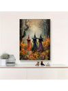 Witches Gathering Wild Flowers: Unframed Canvas Wall Art for Bedroom, Office, or Living Room Decor