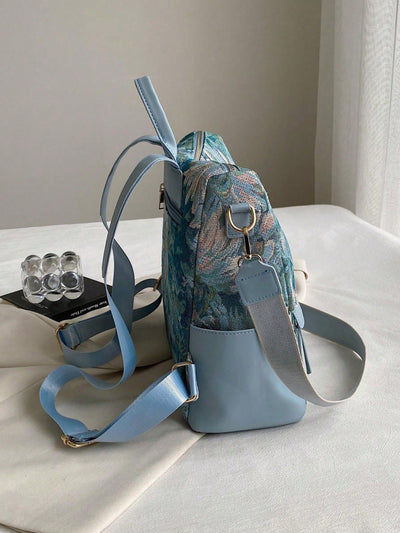 Floral Graphic Waterproof Backpack: The Ultimate School Bag for Every Grade Level