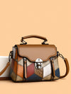 Vintage Chic: Retro Metal Flip Lock Handbag for Versatile Style