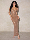 Sparkling Elegance: Bodycon Maxi Dress for Stunning Party Looks