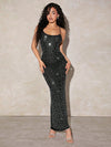 Sparkling Elegance: Bodycon Maxi Dress for Stunning Party Looks