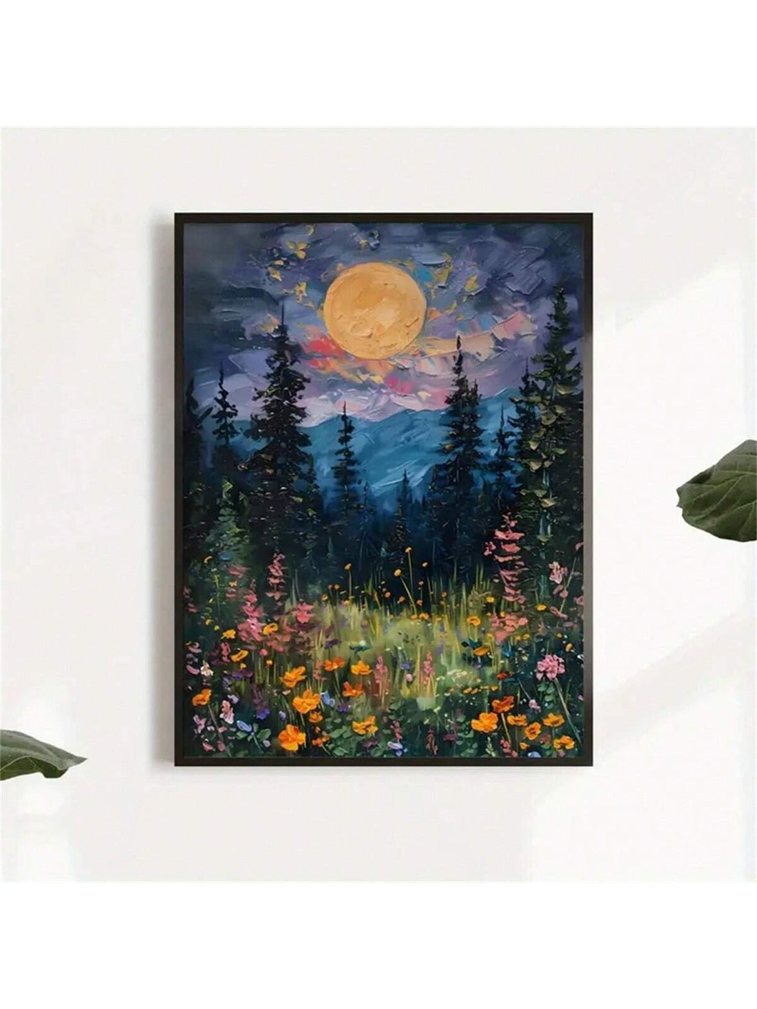 Transform your space into a mystical oasis with Moonlit Wildflowers: Mystical Midnight Enchantment Wall Art. Featuring stunning moonlit wildflowers, this enchanting piece will elevate any room's atmosphere. Crafted with intricate details and captivating colors, it's the perfect addition for anyone seeking a touch of magic in their home.