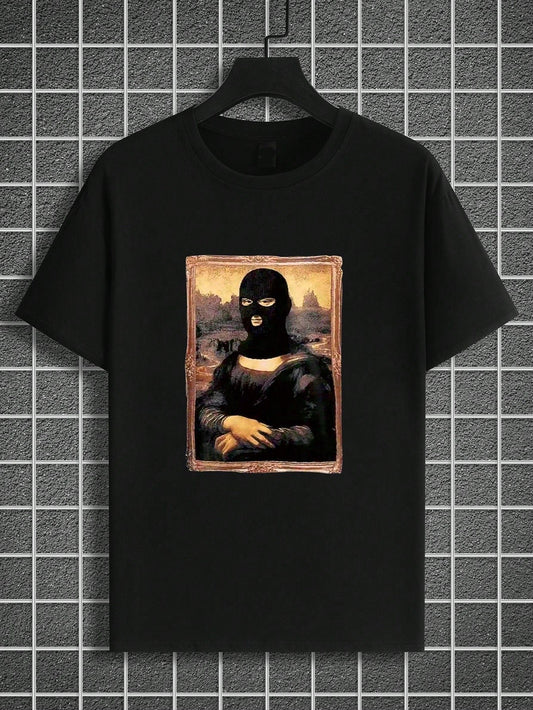 Men's Mona Lisa Print T-Shirt: A Modern Twist on a Classic Masterpiece