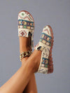 Geometric Embroidered Comfort Loafers: Stylish and Practical Work Shoes for Every Day