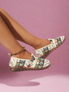 Geometric Embroidered Comfort Loafers: Stylish and Practical Work Shoes for Every Day